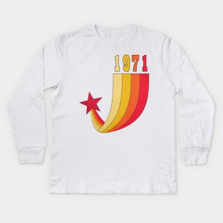 Vintage 1971 Kids Long Sleeve T-Shirt